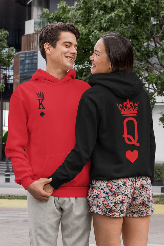 Embracing Love: InkSoul's Manifest More Love Couple Hoodie