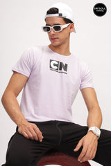 Men's Lilac Jhony Cartoon Network Graphic T-shirt