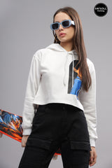 Women's Bold Girl Crop All Season Hoodie