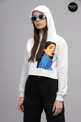 Women's Bold Girl Crop All Season Hoodie