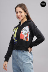 Women's Twin Model All Season Crop Hoodie