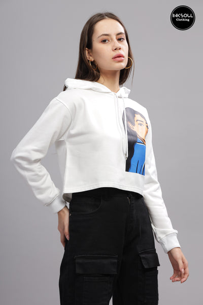 Women's Bold Girl Crop All Season Hoodie