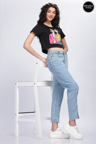 Women's Fashion Model's Crop Top