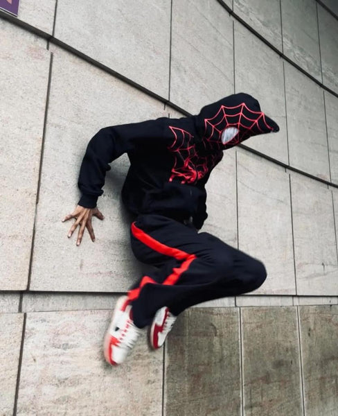 Printed Spider Full Zip Hoodie