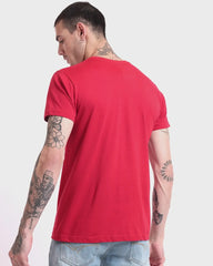 Red Plain Regular T-shirt