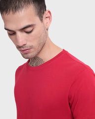 Red Plain Regular T-shirt